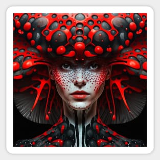 fly agaric girl Sticker